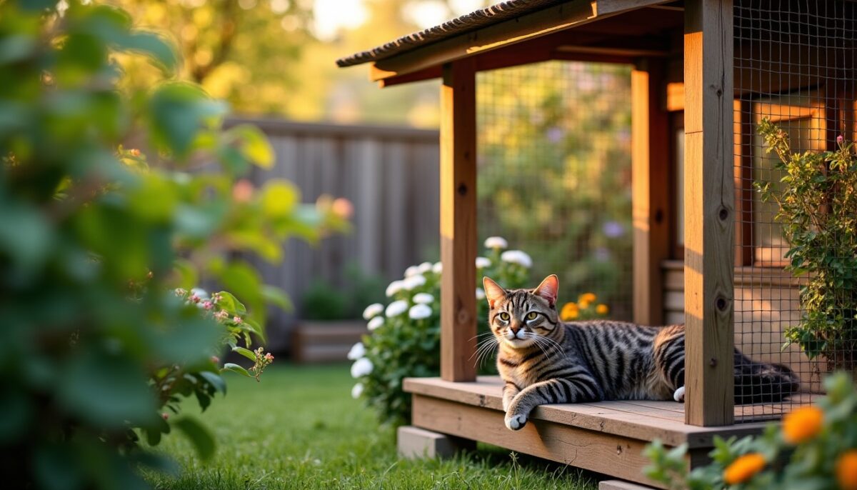 Comment créer un catio sécurisé et abordable en 4 étapes simples pour votre chat