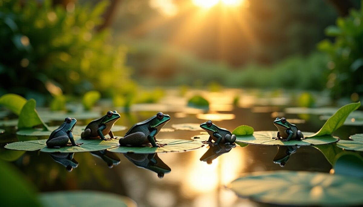 Alimentation des grenouilles dans un bassin : comprendre leur régime et leur rôle dans l&rsquo;équilibre naturel